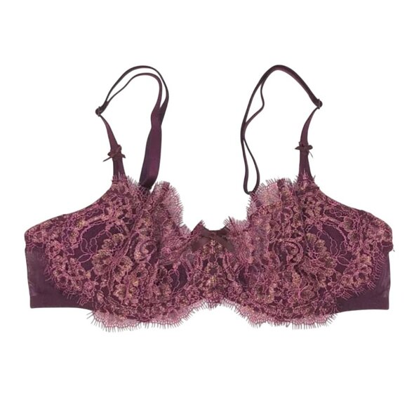 Victoria's Secret Dream Angels Wicked Push Up Without Padding Lace Bra 34C - Picture 1 of 3